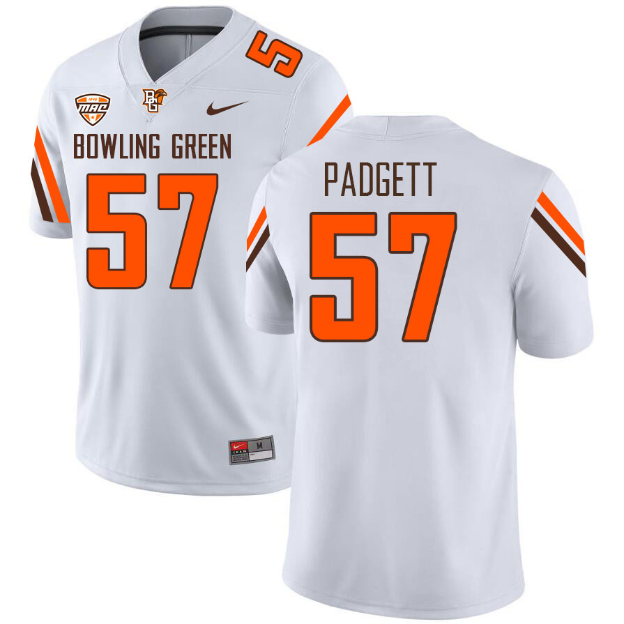 Bowling Green Falcons #57 Alex Padgett College Football Jerseys Stitched Sale-White